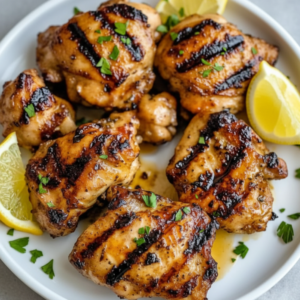 Juicy Lemon Herb Grilled Chicken Thighs (Easy Recipe)
