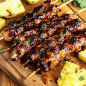 Hawaiian Chicken Skewers: Sweet & Smoky BBQ Recipe