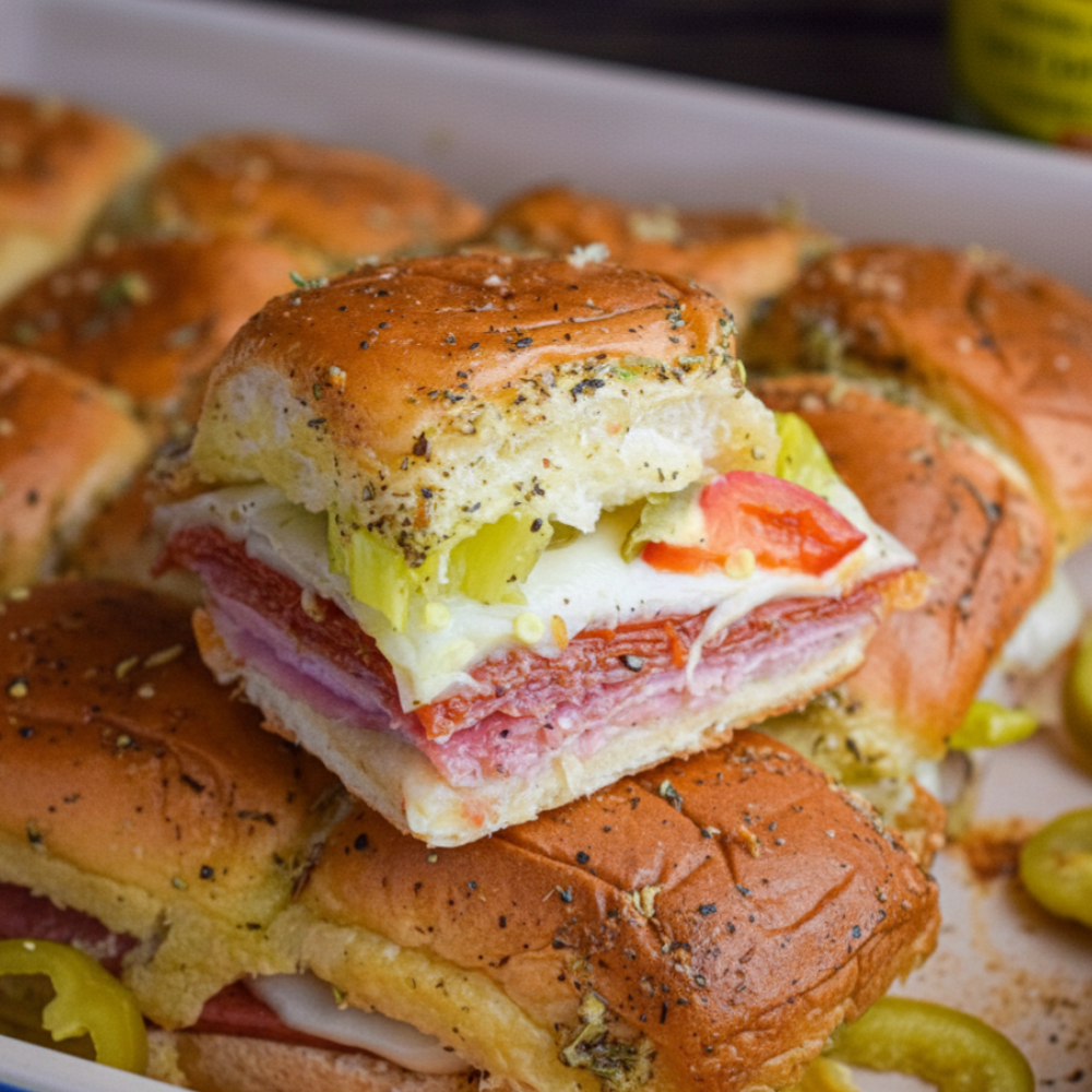 Hot Italian Beef Sliders: Easy Baked Party Sandwiches