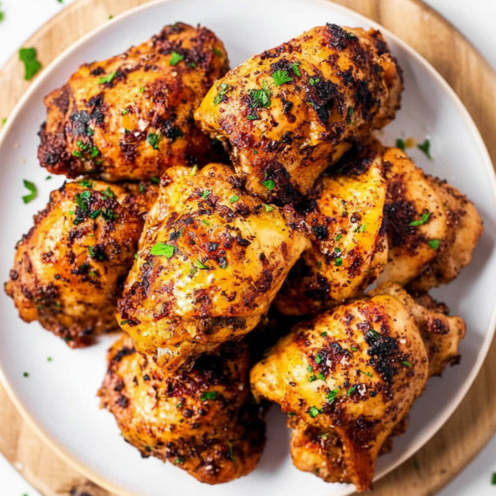 Juicy Crispy Roasted Poultry Thighs (Keto & Low Carb)