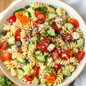 Classic Greek Pasta Salad Recipe: Fresh & Easy