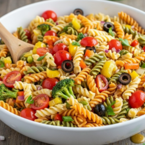 Tricolor Fusilli Pasta Salad Recipe: A Vibrant Summer Side