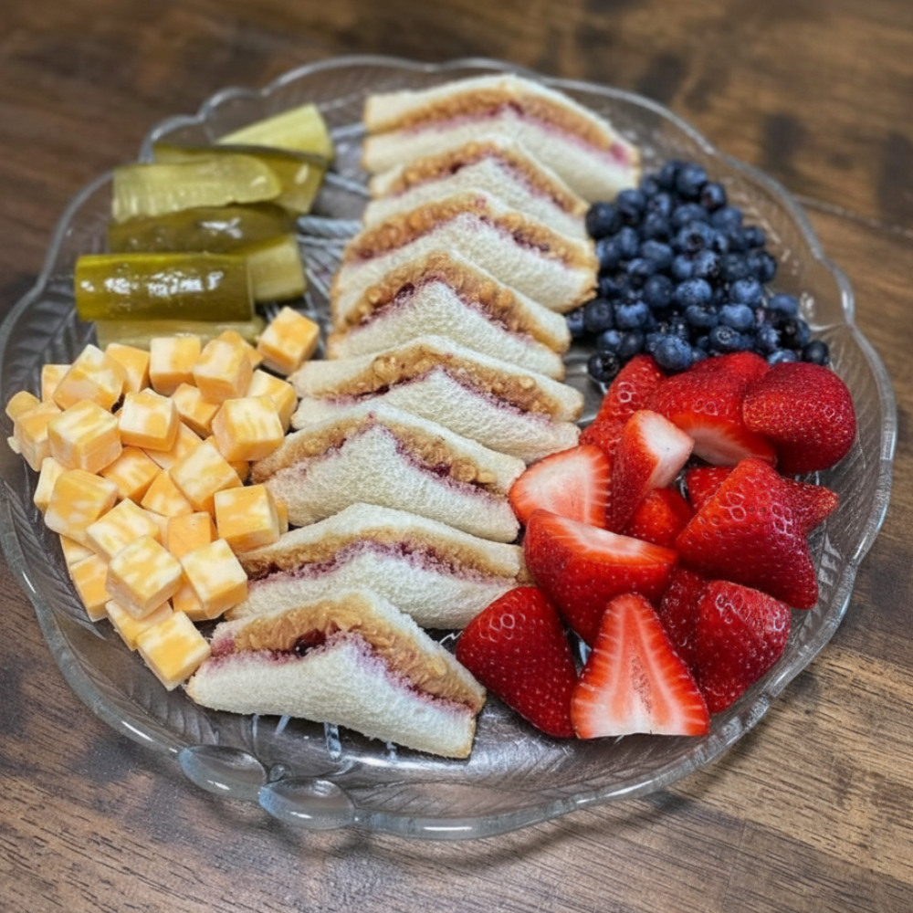 The Ultimate PB&J Grazing Board for Kids and Adults