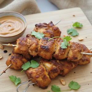Crispy Air-Fried Peanut Butter Chicken (High Protein)