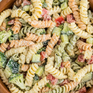 Creamy Tri-Color Ranch Pasta Salad Recipe