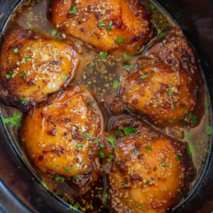 Slow Cooker Brown Sugar Garlic Chicken (5 Ingredients)