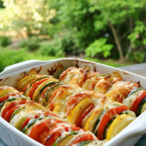 Easy Squash and Zucchini Casserole: Summer Vegetable Gratin