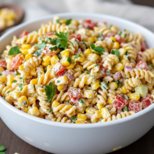 Creamy Elote-Inspired Pasta Dish (Perfect BBQ Side)
