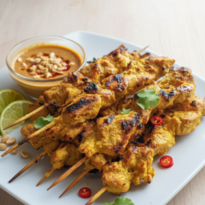 30-Minute Thai Chicken Satay with Peanut Sauce