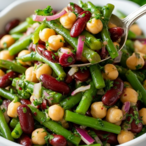 Classic Three Bean Salad Recipe for Summer Potlucks