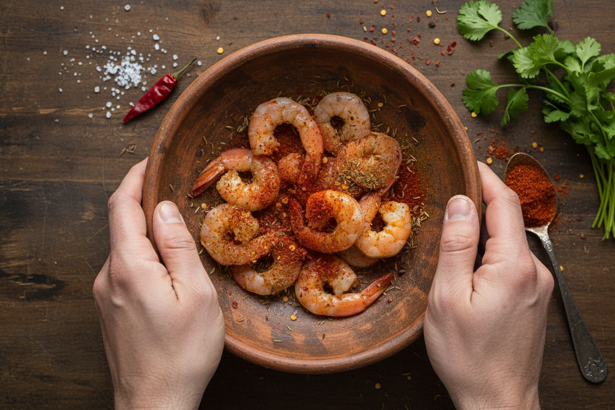 20 Minute Shrimp Tacos with Mango Salsa preparation step 1
