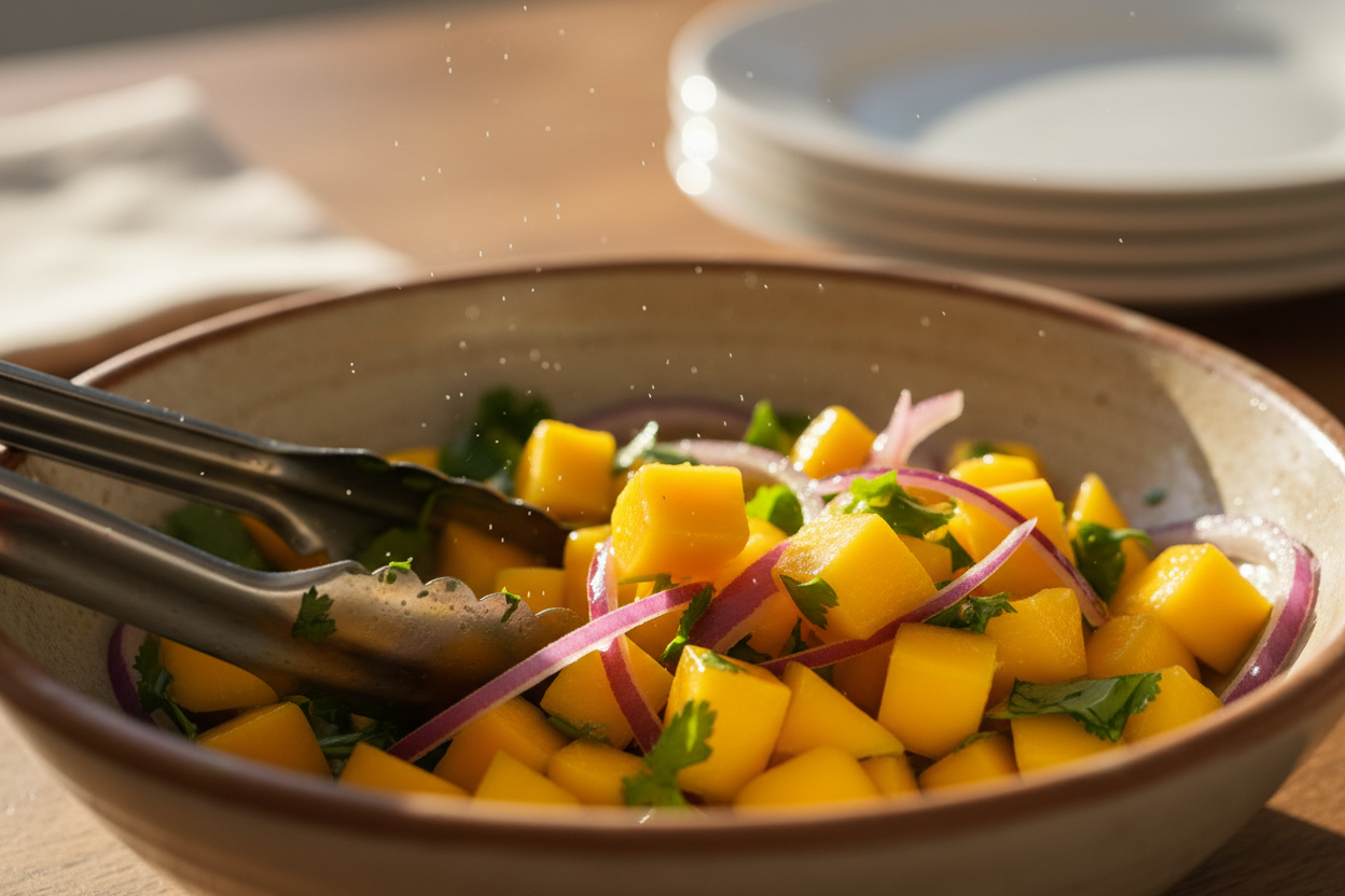 20 Minute Shrimp Tacos with Mango Salsa preparation step 2