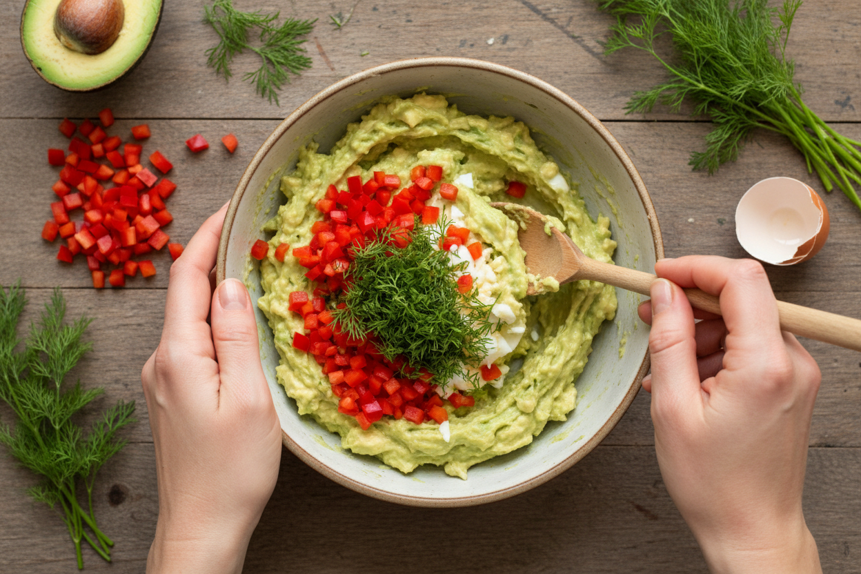 Avocado Egg Salad preparation step 2