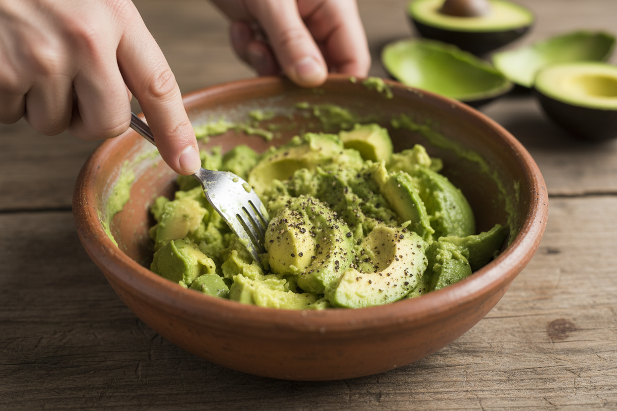 Avocado Toast preparation step 1