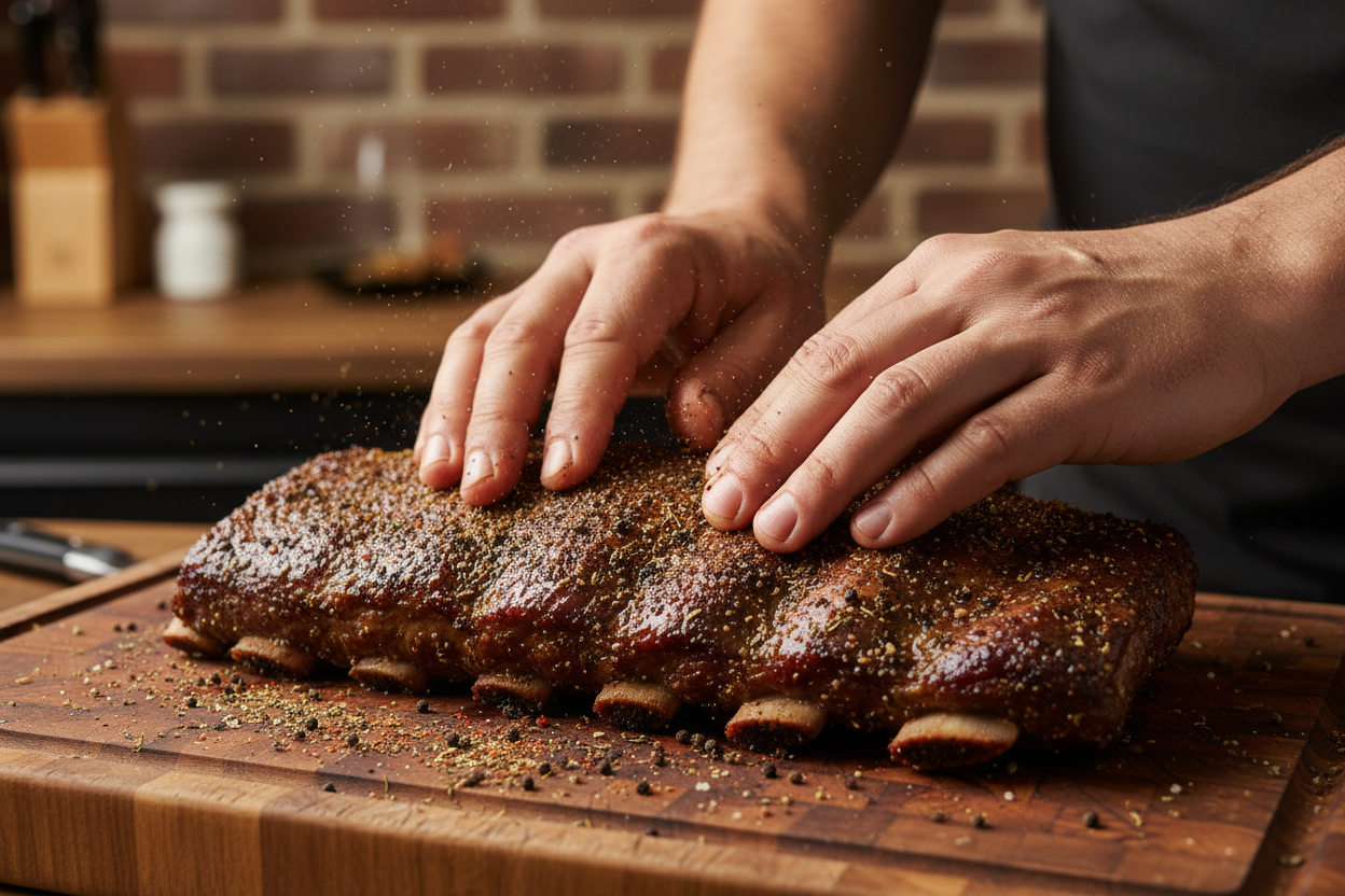 BBQ Beef Ribs preparation step 1