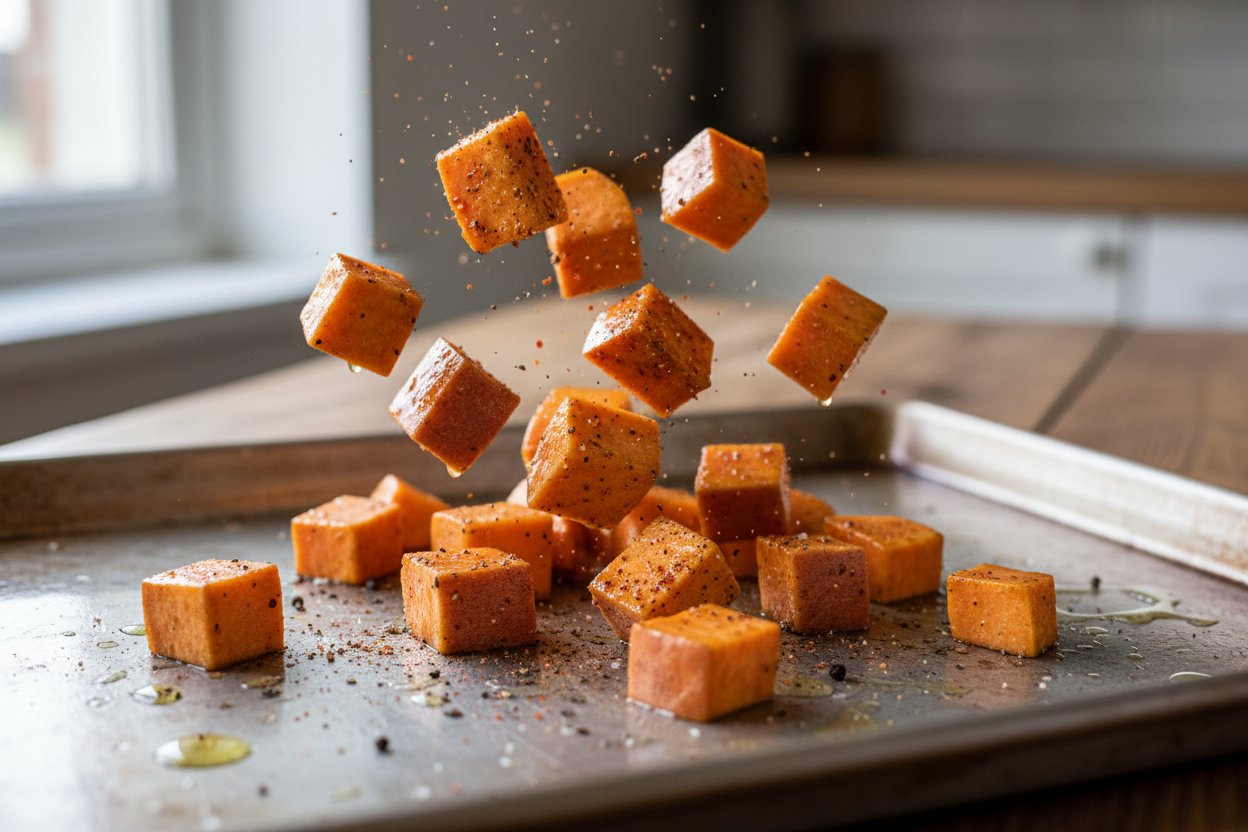 Bbq Chicken Sweet Potato Bowl preparation step 1