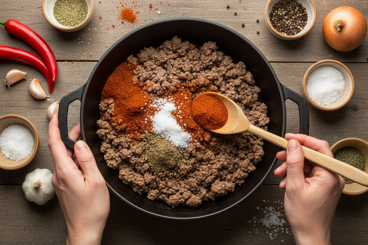 Best Texas Style Chili Recipe No Beans preparation step 2