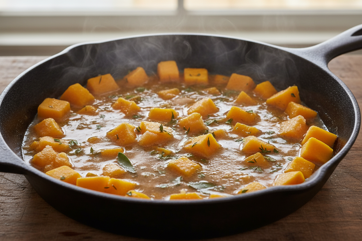 Butternut Squash Pasta Sauce (Dairy Free Made with Frozen Squash) preparation step 1