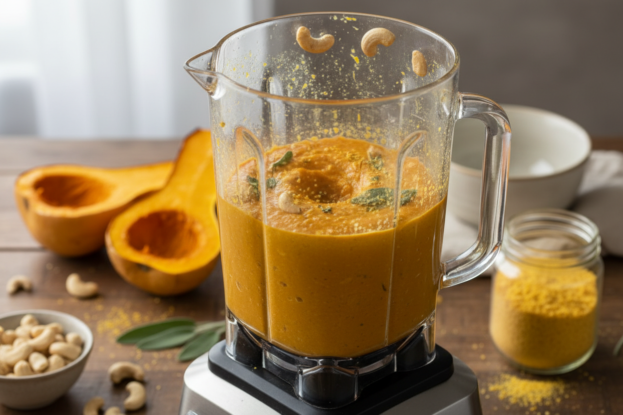 Butternut Squash Pasta Sauce (Dairy Free Made with Frozen Squash) preparation step 2