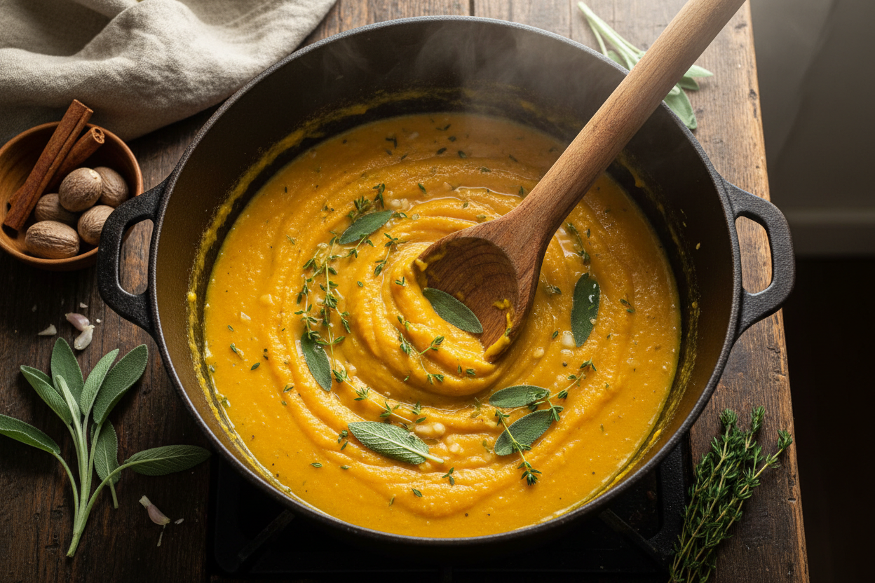Butternut Squash Soup preparation step 2