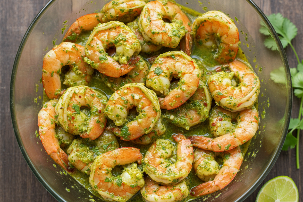 Cilantro Lime Shrimp Tacos With Mango Salsa preparation step 1