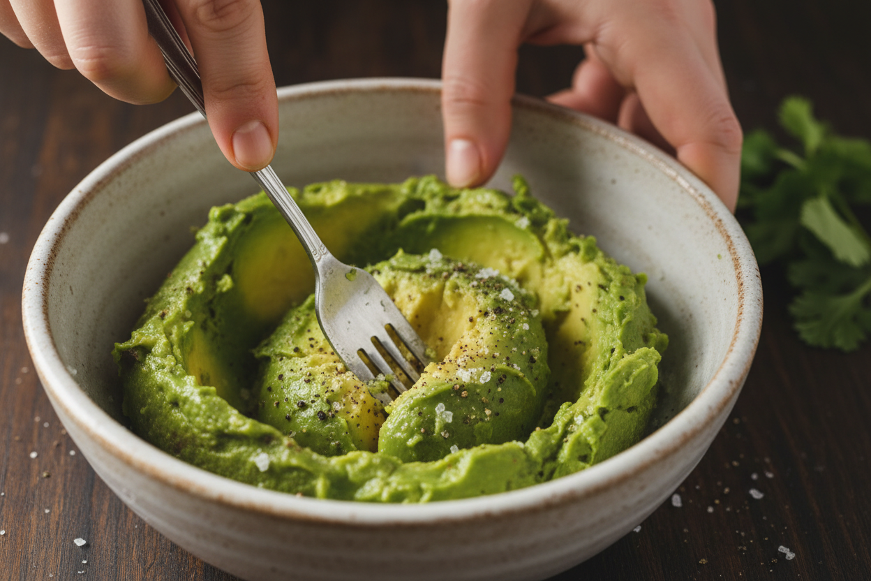 Cottage Cheese Avocado Toast preparation step 1