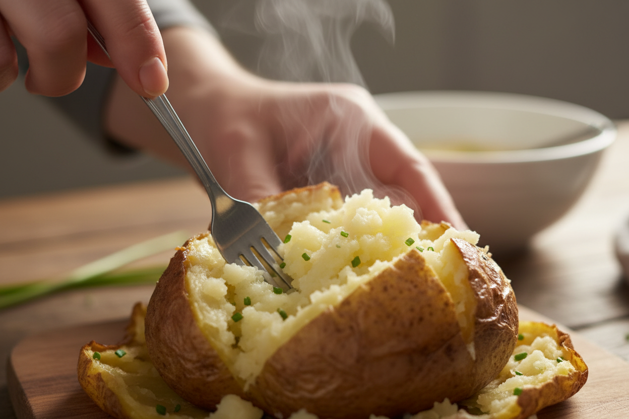 Crack Chicken Stuffed Baked Potatoes preparation step 1