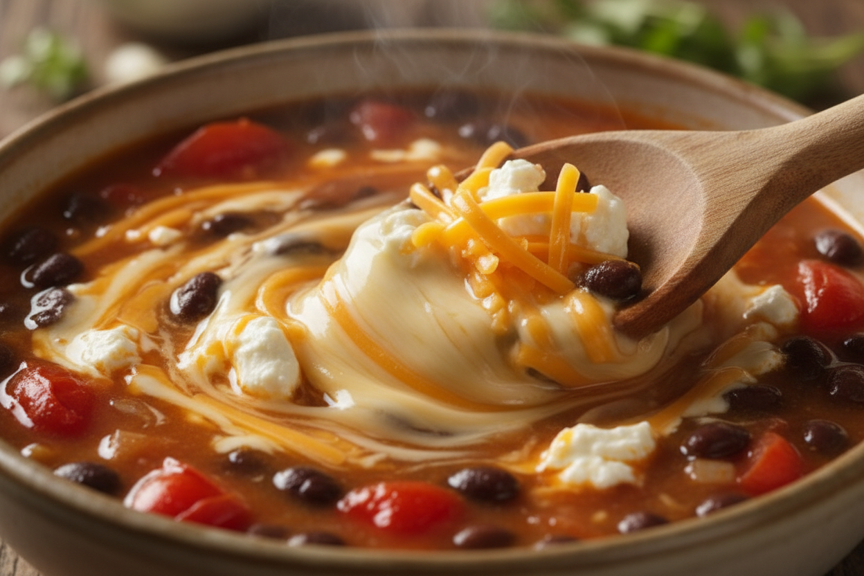 Creamy Chicken Tortilla Soup preparation step 2