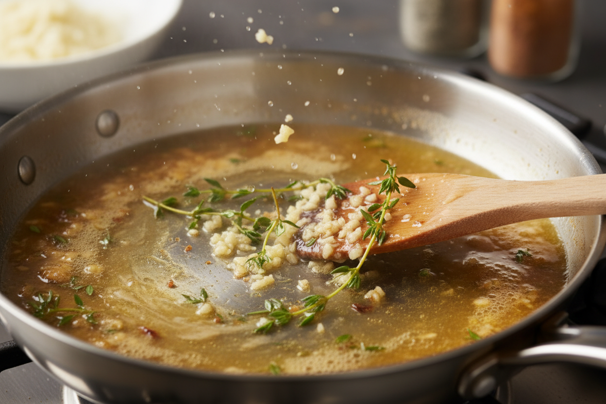 Creamy Parmesan Chicken and Butternut Squash Skillet preparation step 2