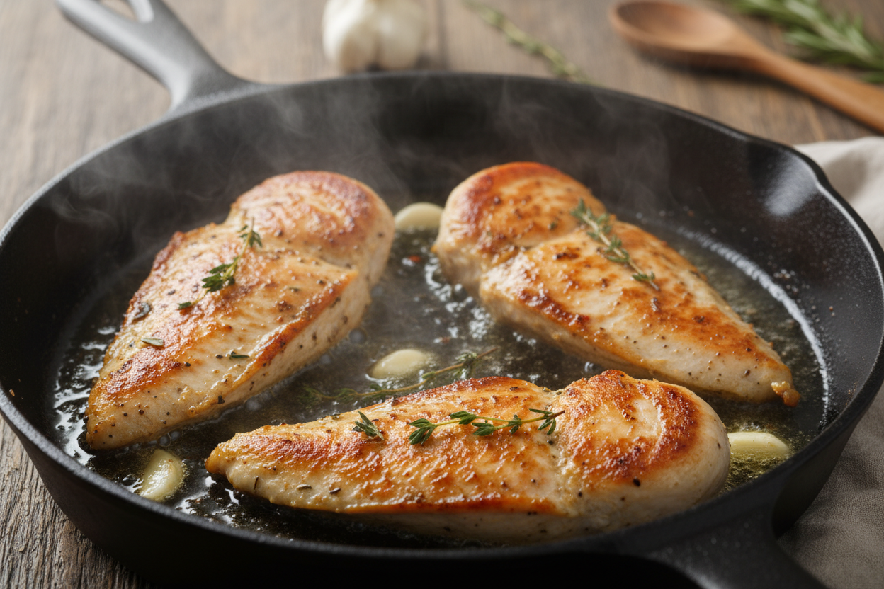 Creamy Tuscan Chicken preparation step 1