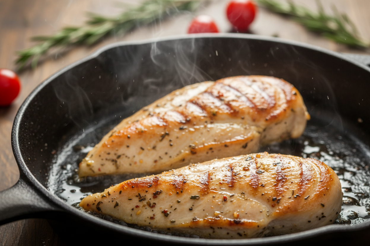 Creamy Tuscan Garlic Chicken preparation step 1