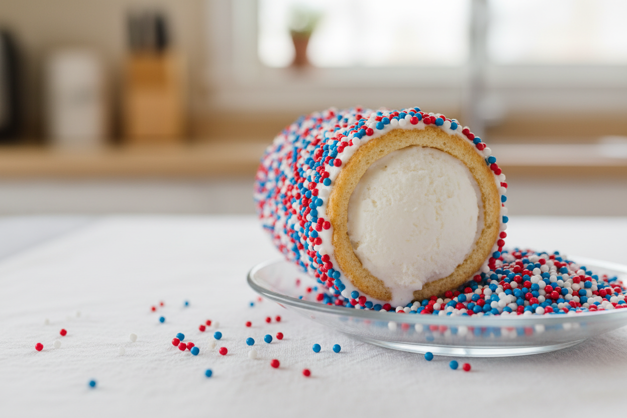 Diy Ice Cream Sandwiches with Sprinkles for Fourth of July preparation step 2