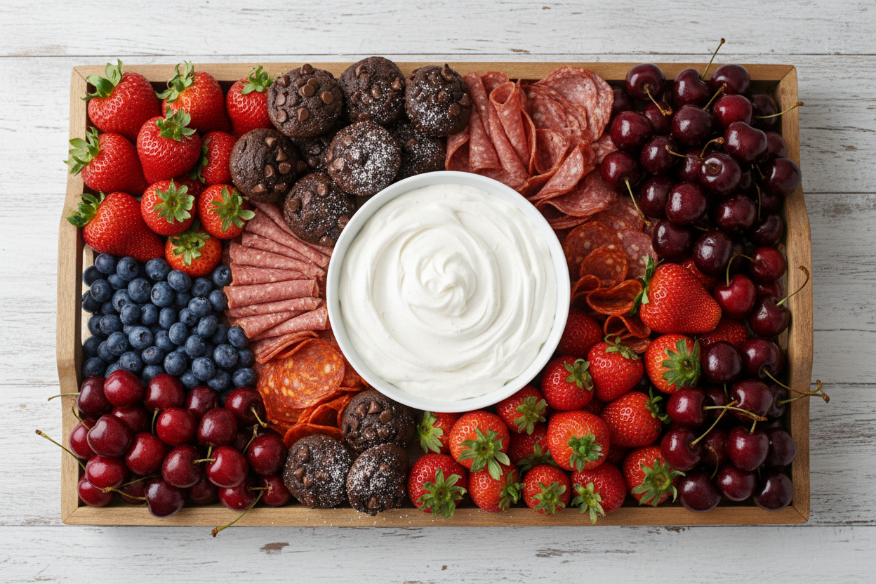 Easy 4th of July Snack Board in Minutes preparation step 2