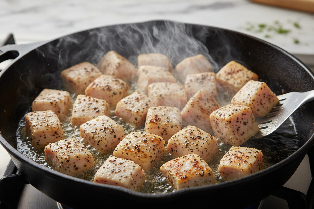 Easy Creamy Boursin Chicken Orzo (One-Pan Recipe) preparation step 1