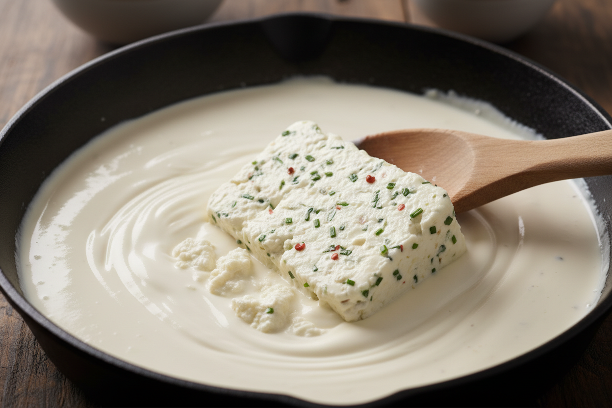 Easy Creamy Boursin Chicken Pasta preparation step 2