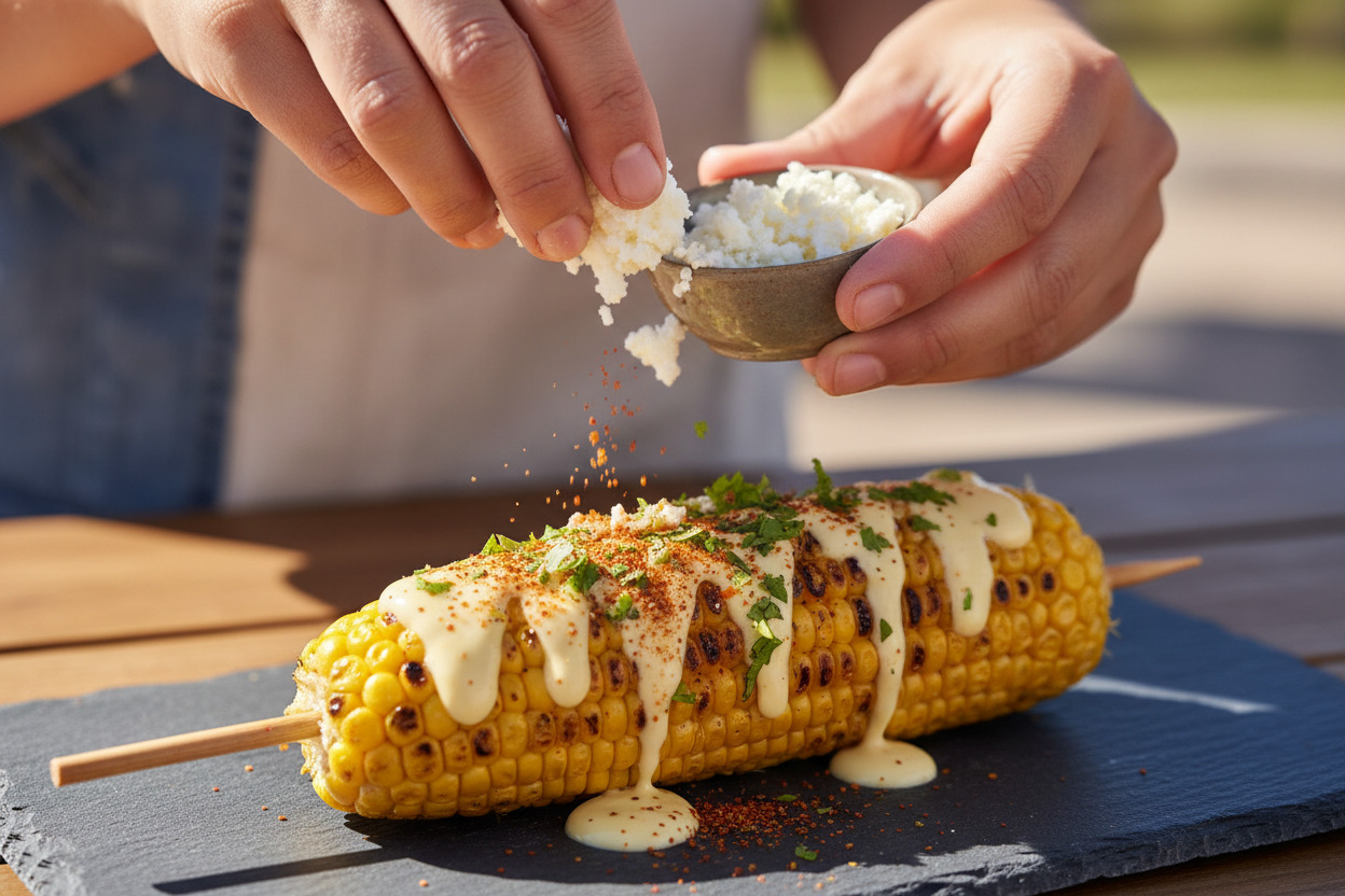 Easy Mexican Street Corn preparation step 2