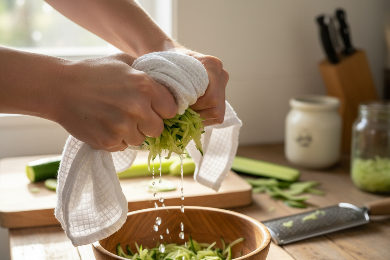 Easy Tzatziki Sauce preparation step 1
