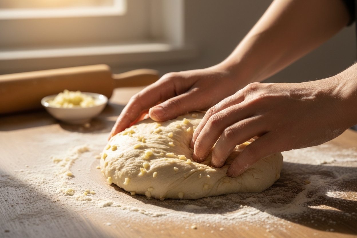 Garlic Butter Bread Rolls preparation step 1