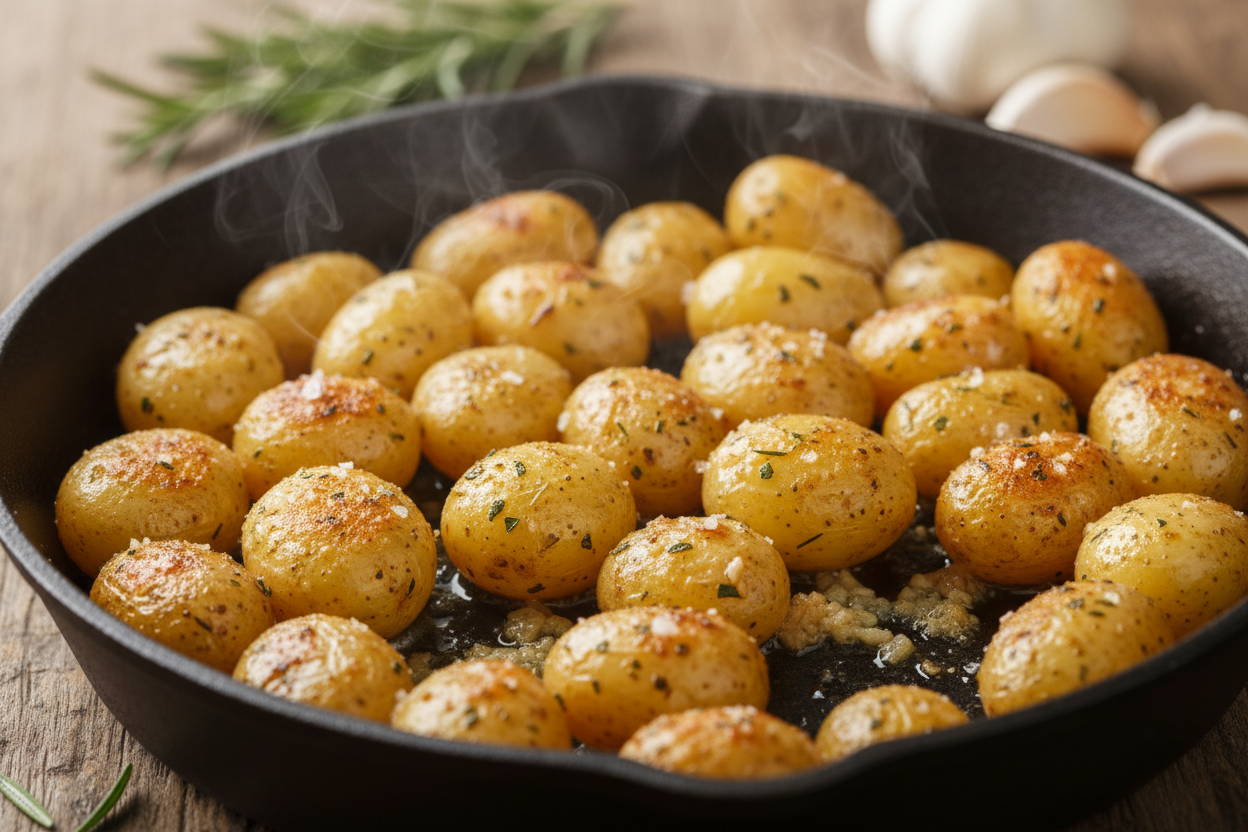 Garlic Butter Steak Bites and Potatoes preparation step 2
