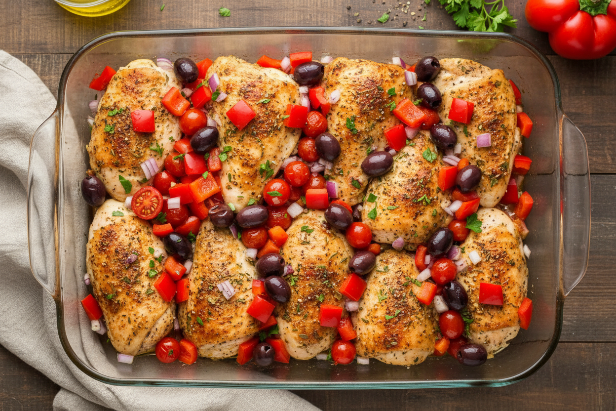 Greek Chicken Casserole preparation step 2