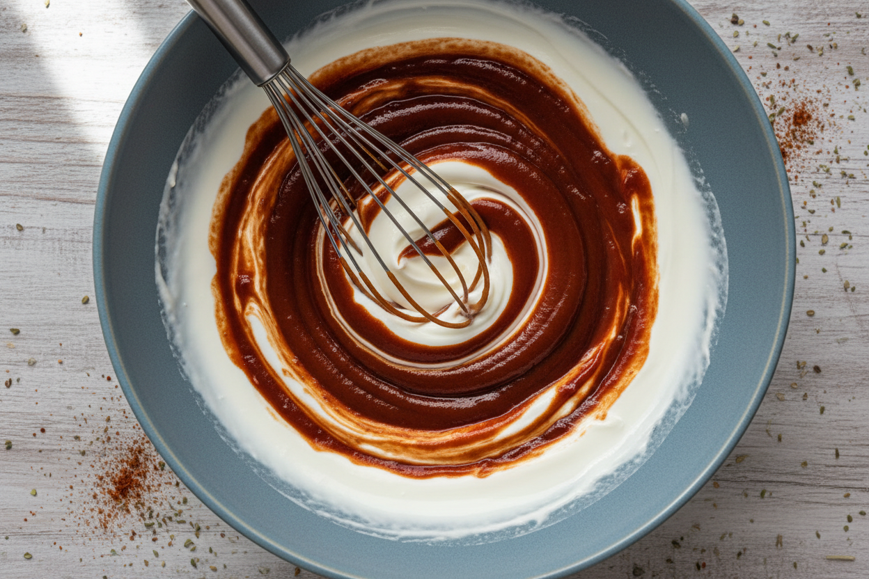 Greek Yogurt BBQ Sauce preparation step 2