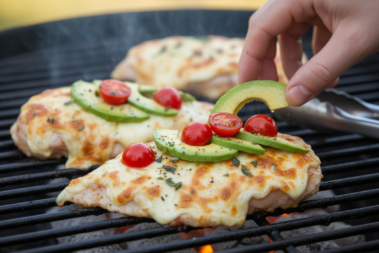 Grilled California Avocado Chicken preparation step 2