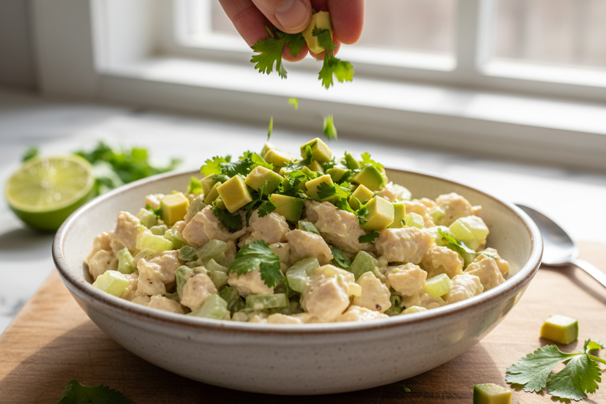 Healthy Avocado Chicken Salad preparation step 2