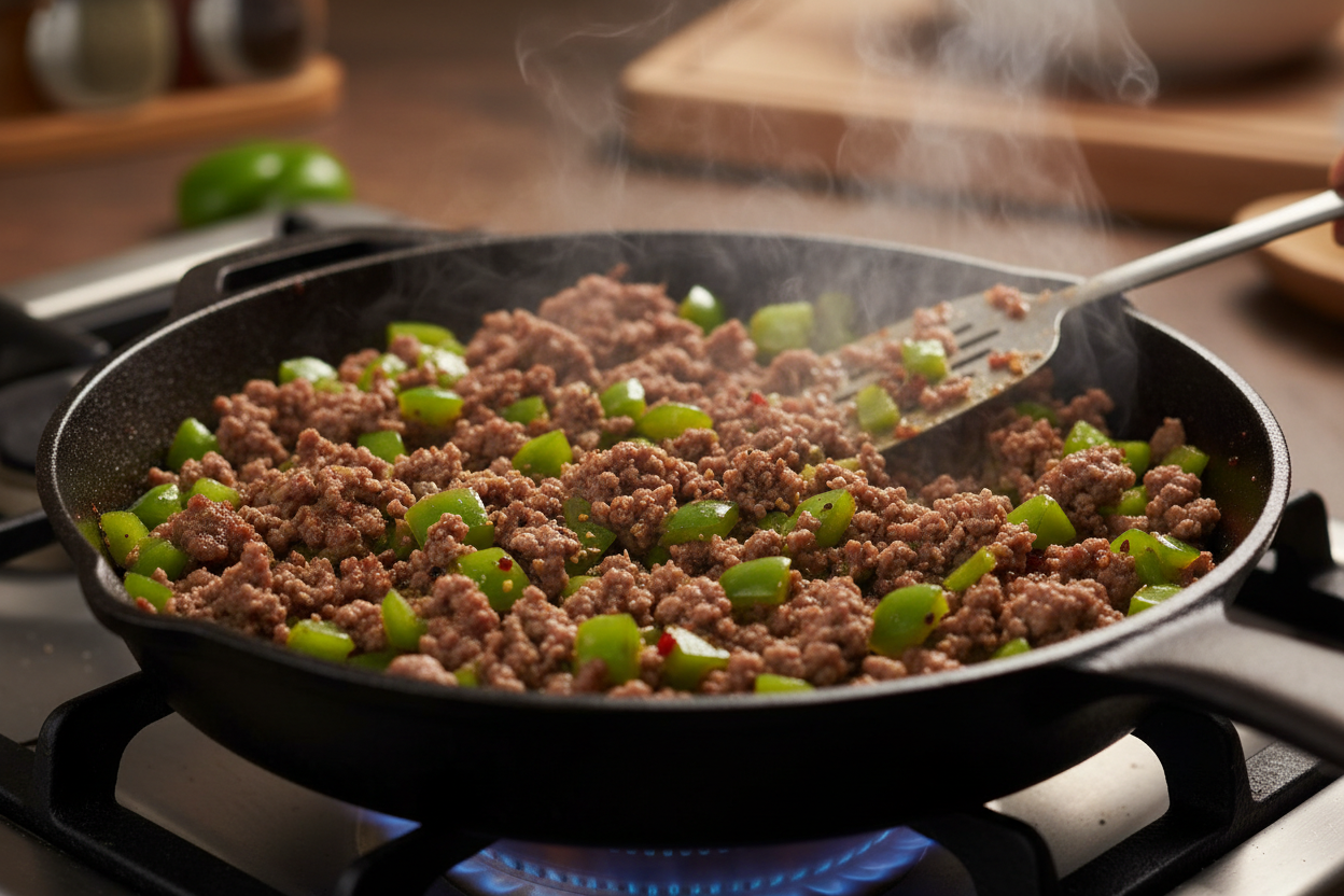Healthy Sloppy Joe Bowls preparation step 2