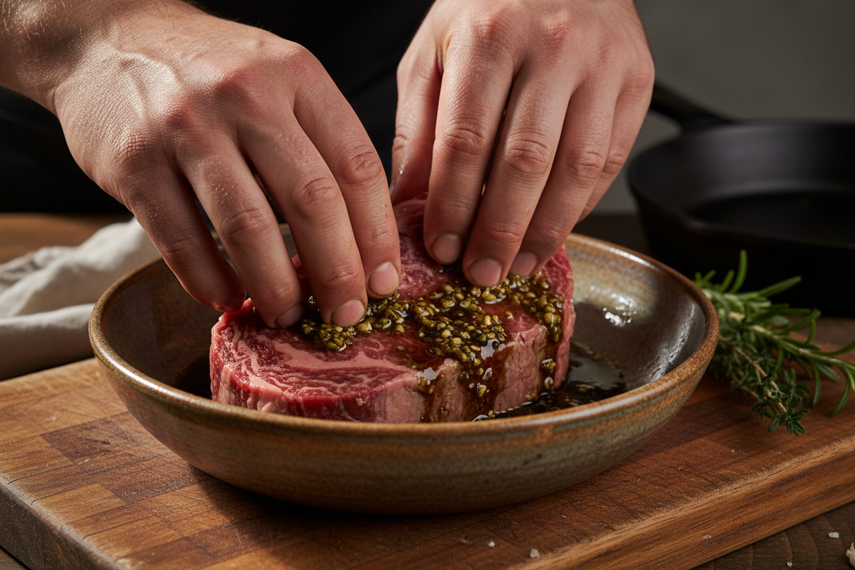 Healthy Steak Salad Recipe preparation step 1
