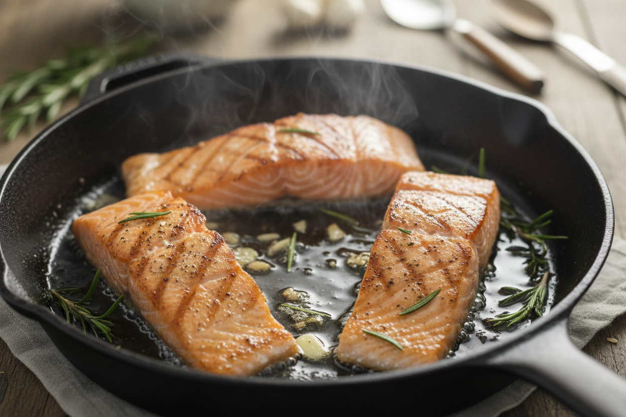 Healthy Sweet Chili Salmon Bowl preparation step 1