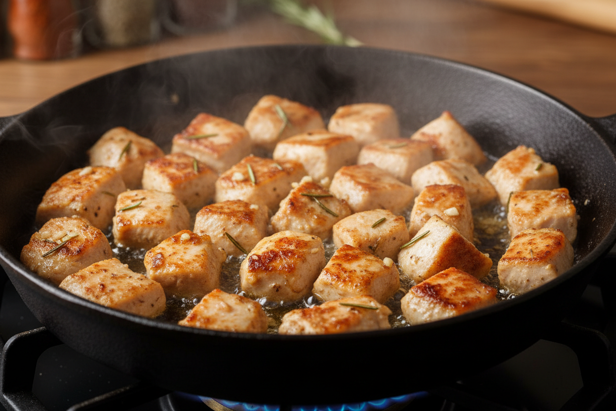 Healthy Tuscan Chicken Pasta preparation step 1