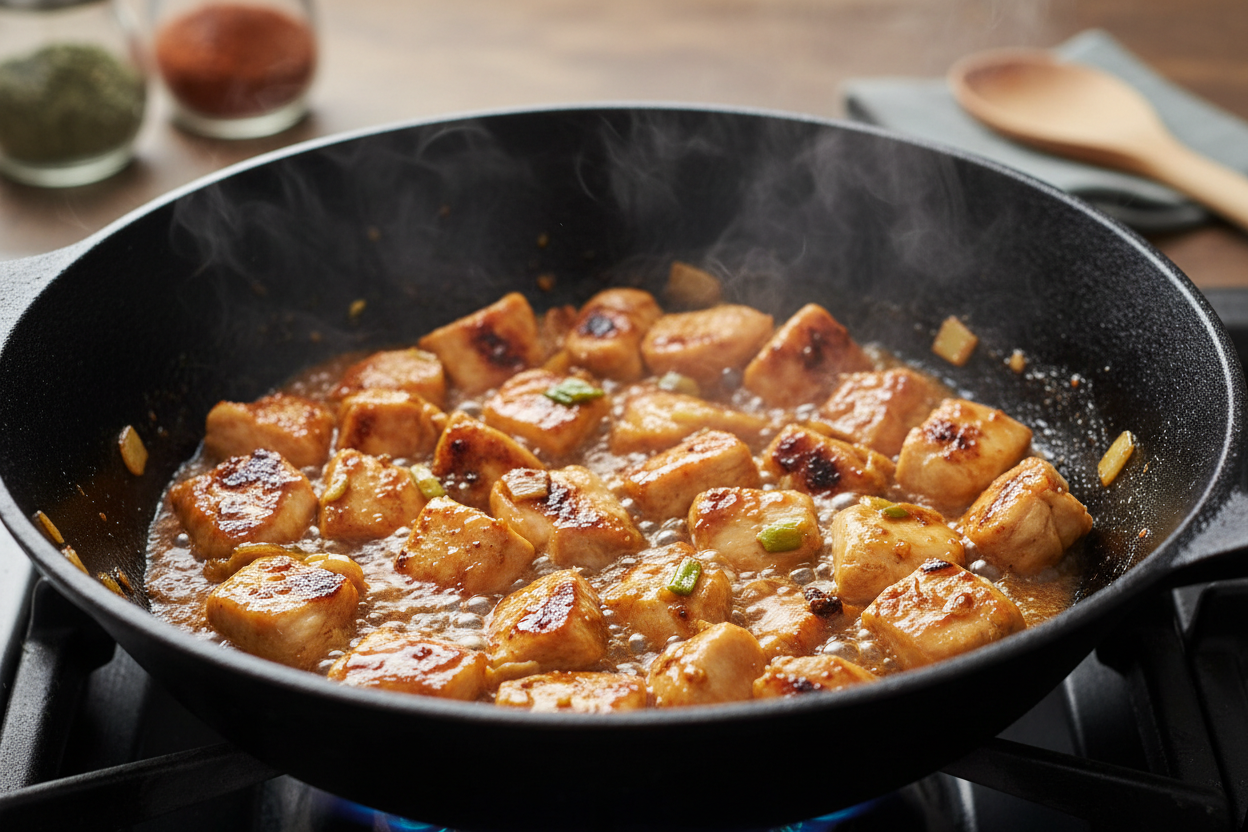 Hibachi Chicken preparation step 1