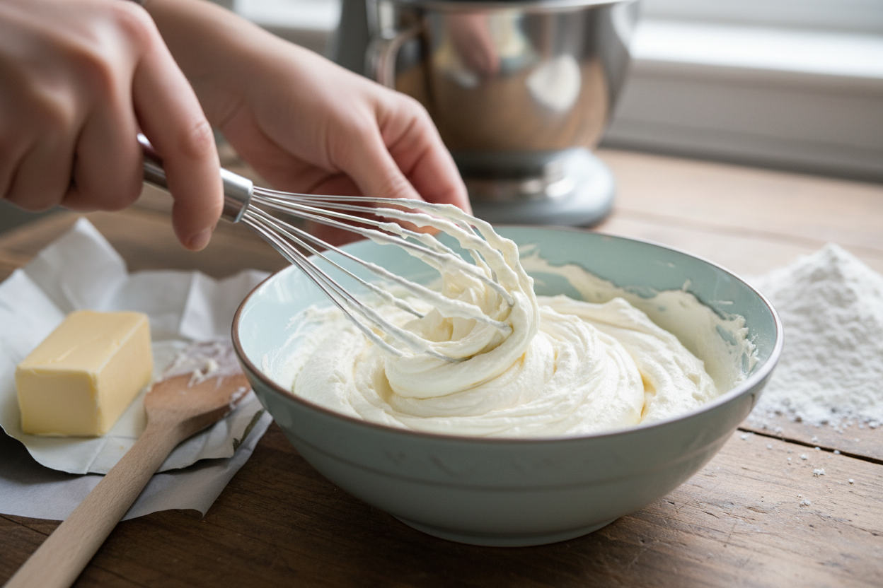 Homemade Boursin Cheese preparation step 1