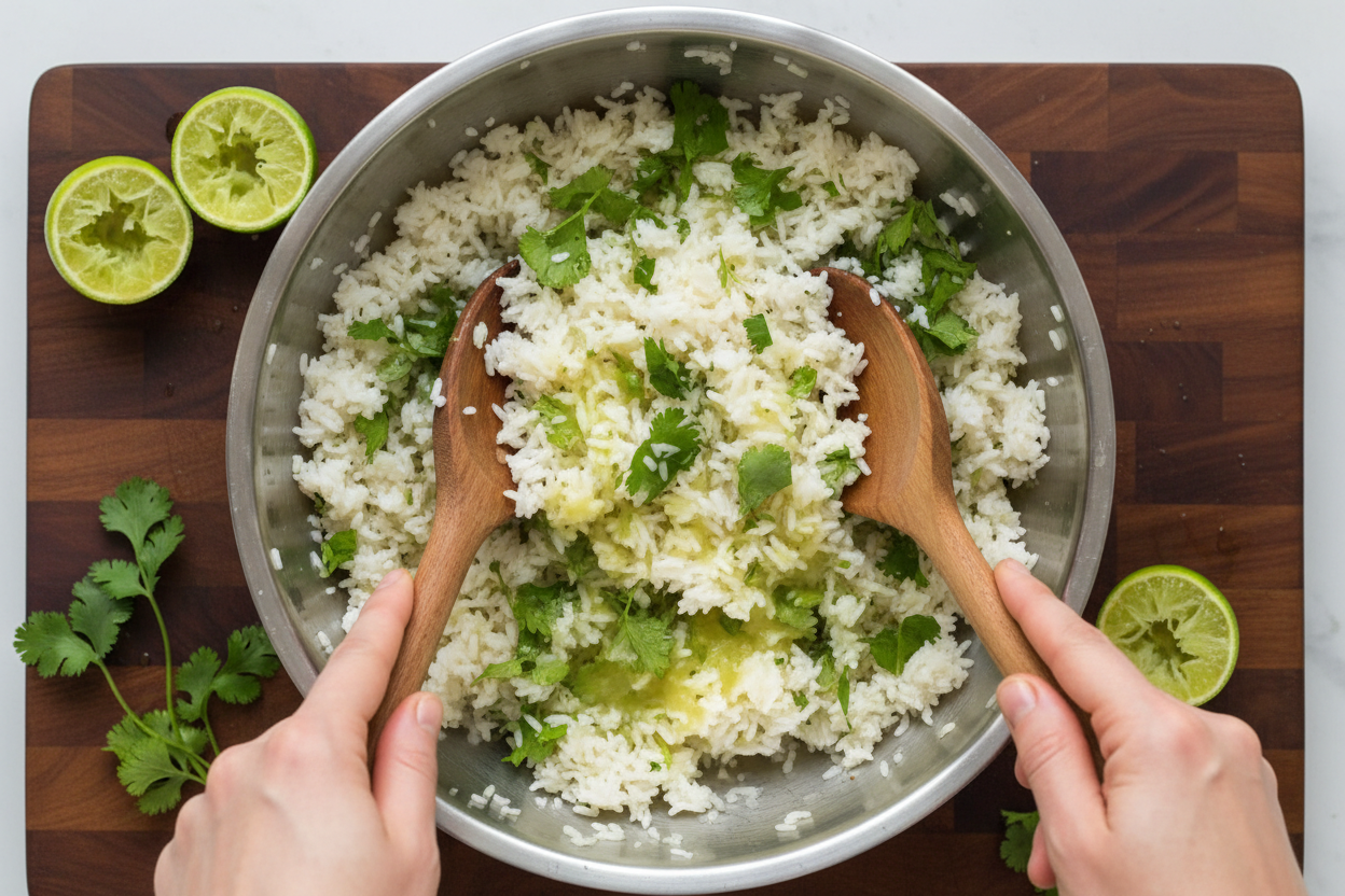 Homemade Chipotle Chicken with Cilantro Lime Rice preparation step 2